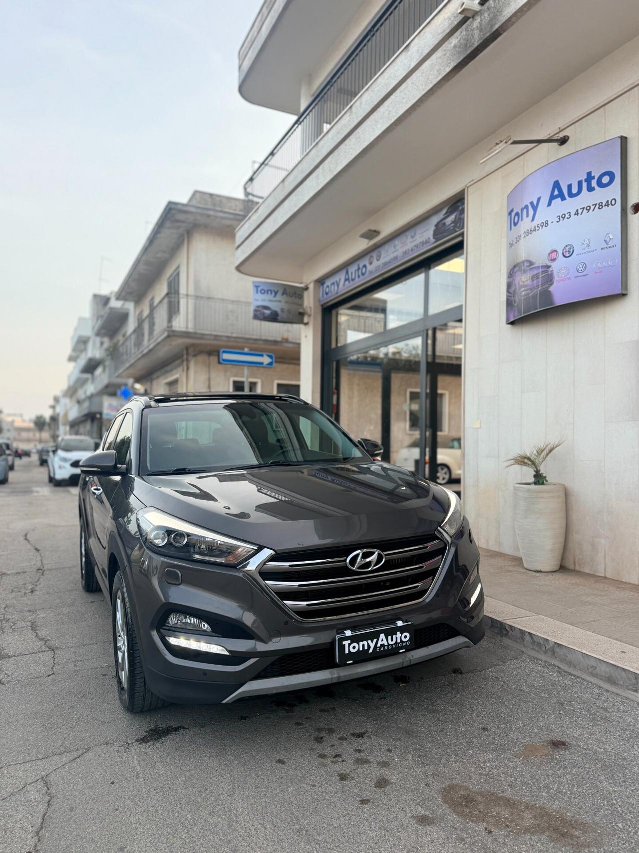 Hyundai Tucson 1.7 CRDi XPossibleTETTO APRIBILE,TELECAMERA,NAVI,ANDROID AUTO,BLUETOOTH,FULL LED,PELLE