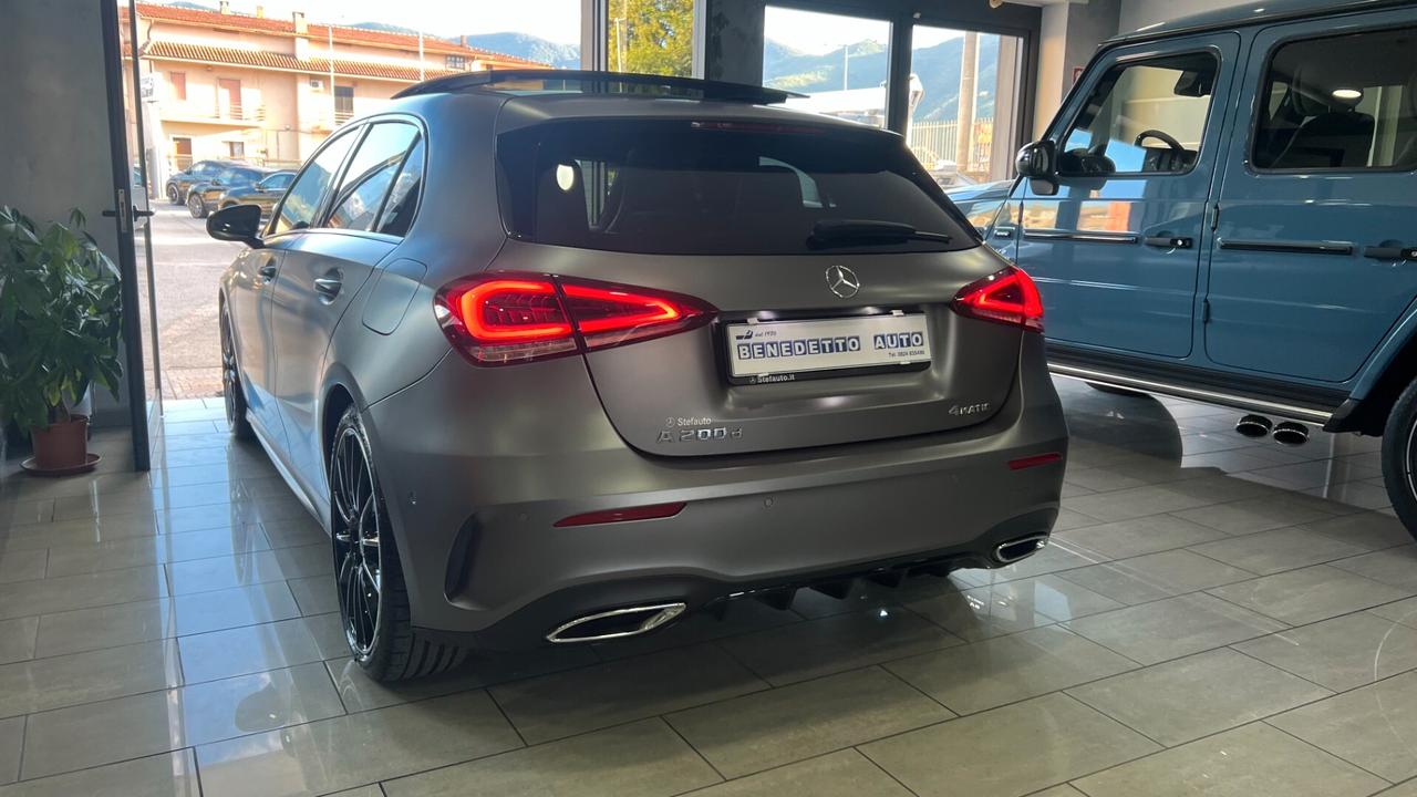 MERCEDES CLASSE A 200 D AMG 4 MATIC TETTO GRIGIO OPACO