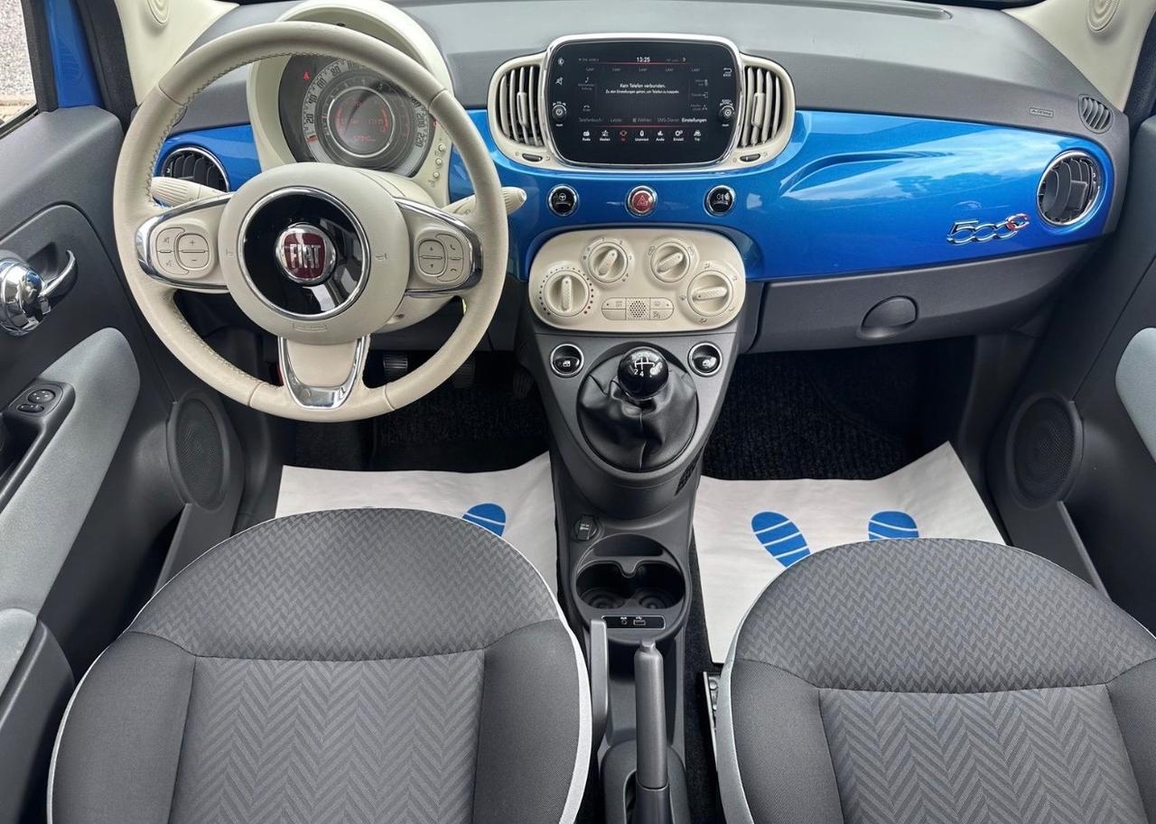 Fiat 500 C 1.2 Lounge blue metallic