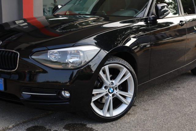 BMW 118 d 5p. Sport Automatica F20 Pelle ROSSA Cartier 18"