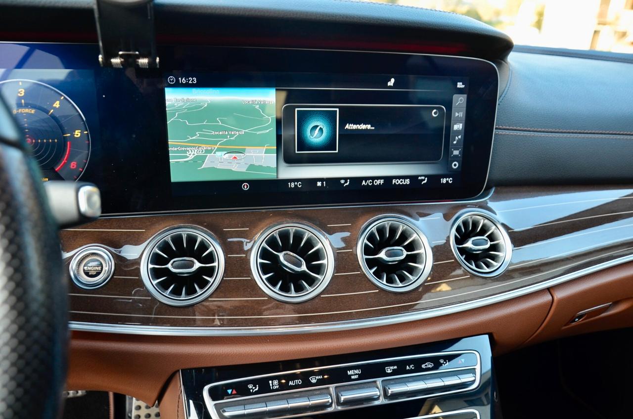 MERCEDES-BENZ E 350d CABRIO PREMIUM AMG LINE 4MATIC 258cv AUTO, EURO 6C, SERVICE DIMOSTRABILI, BURMESTER, MULTIBEAM, PELLE TOTALE, 19°, PERMUTE