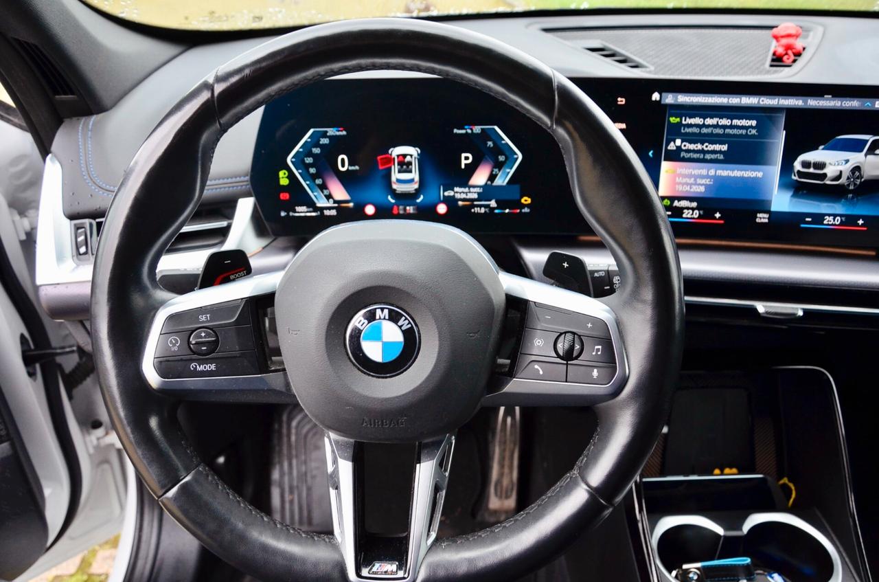 BMW X1 SDRIVE18d MSPORT 150cv AUT, GARANZIA BMW 5/27, IVA ESPOSTA, UNICOPROPRIETARIO, SERVICE BMW, TETTO, BIANCO PERLA, PERMUTE