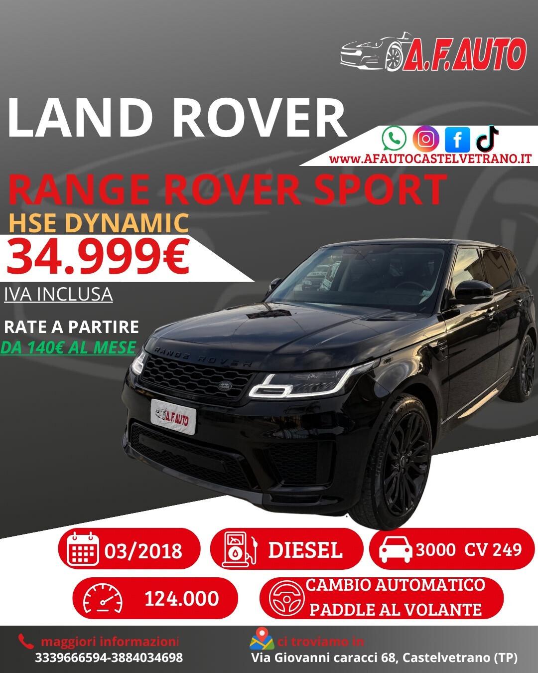 Land Rover Range Sport 3.0 TDV6 HSE Dynamic