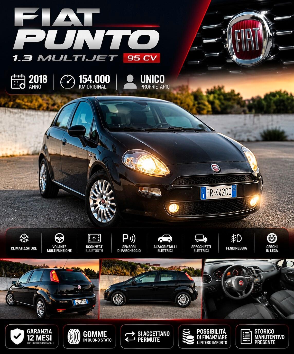 Fiat Punto 1.3 MJT II S&S 95 CV 5 porte Street(12 mesi di garanzia)