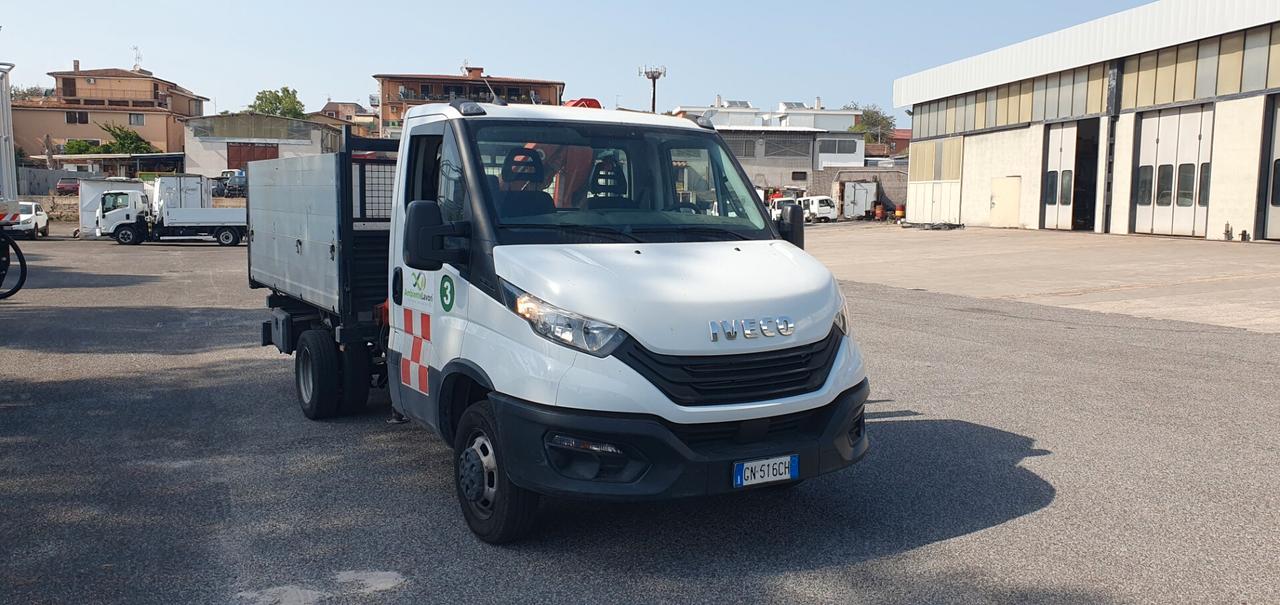 Iveco Daily C 14 cassone ribaltabile e gru Fassi