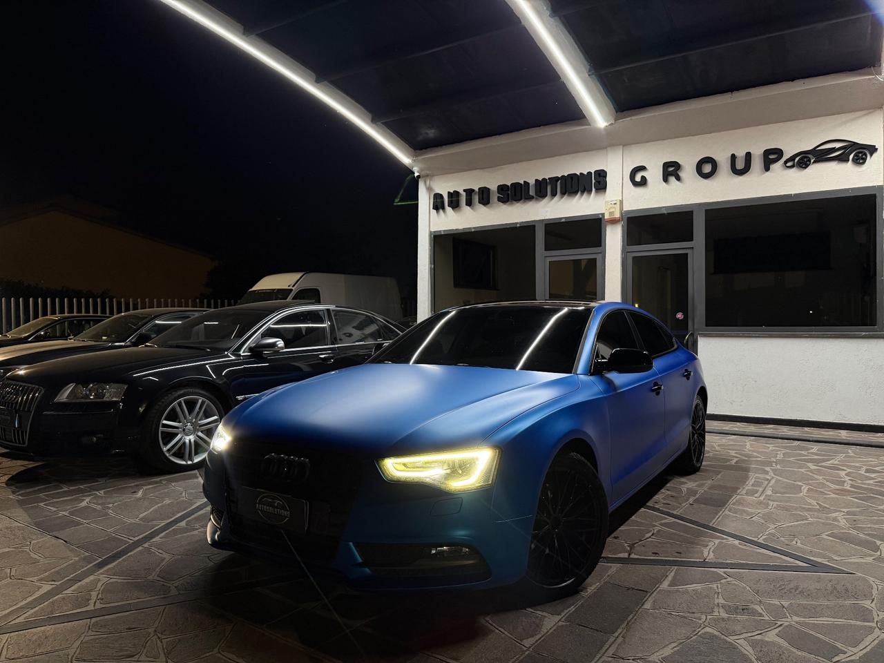 Audi A5 Sportback 2.0 tdi 177cv s-tronic Wraping Blu Opaco