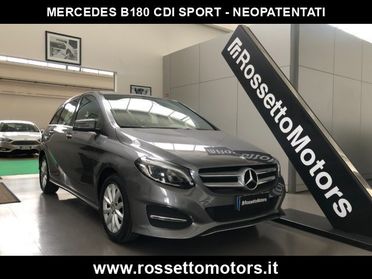 MERCEDES-BENZ B 180 d Sport - NEOPATENTATI