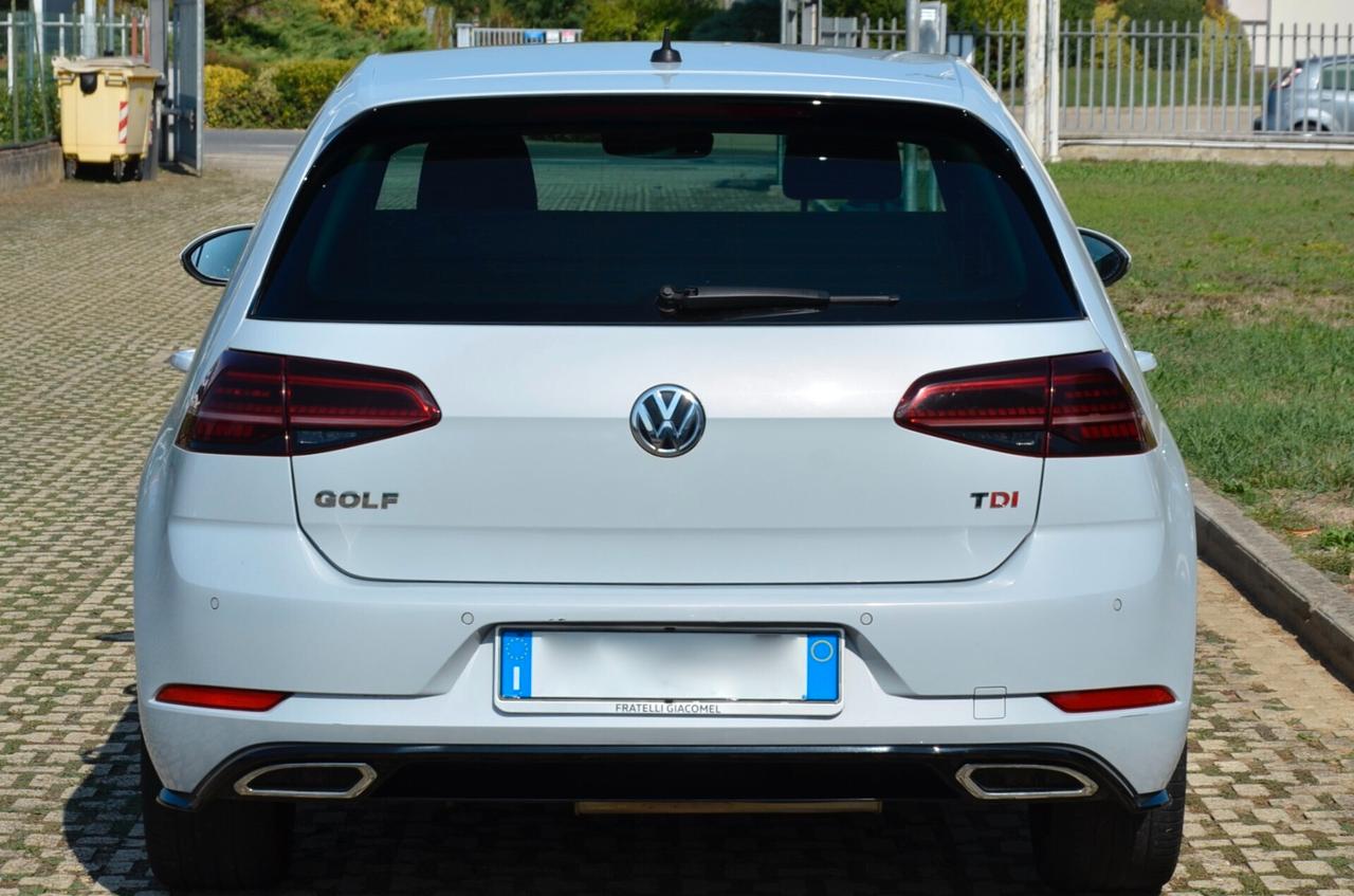 VOLKSWAGEN GOLF 5p 1.6 TDI R-LINE 115cv MANUALE, UNICOPROPRIETARIO, EURO 6B, UFF ITALIANA, FULL LED, APPLE ANDROID, PERMUTE