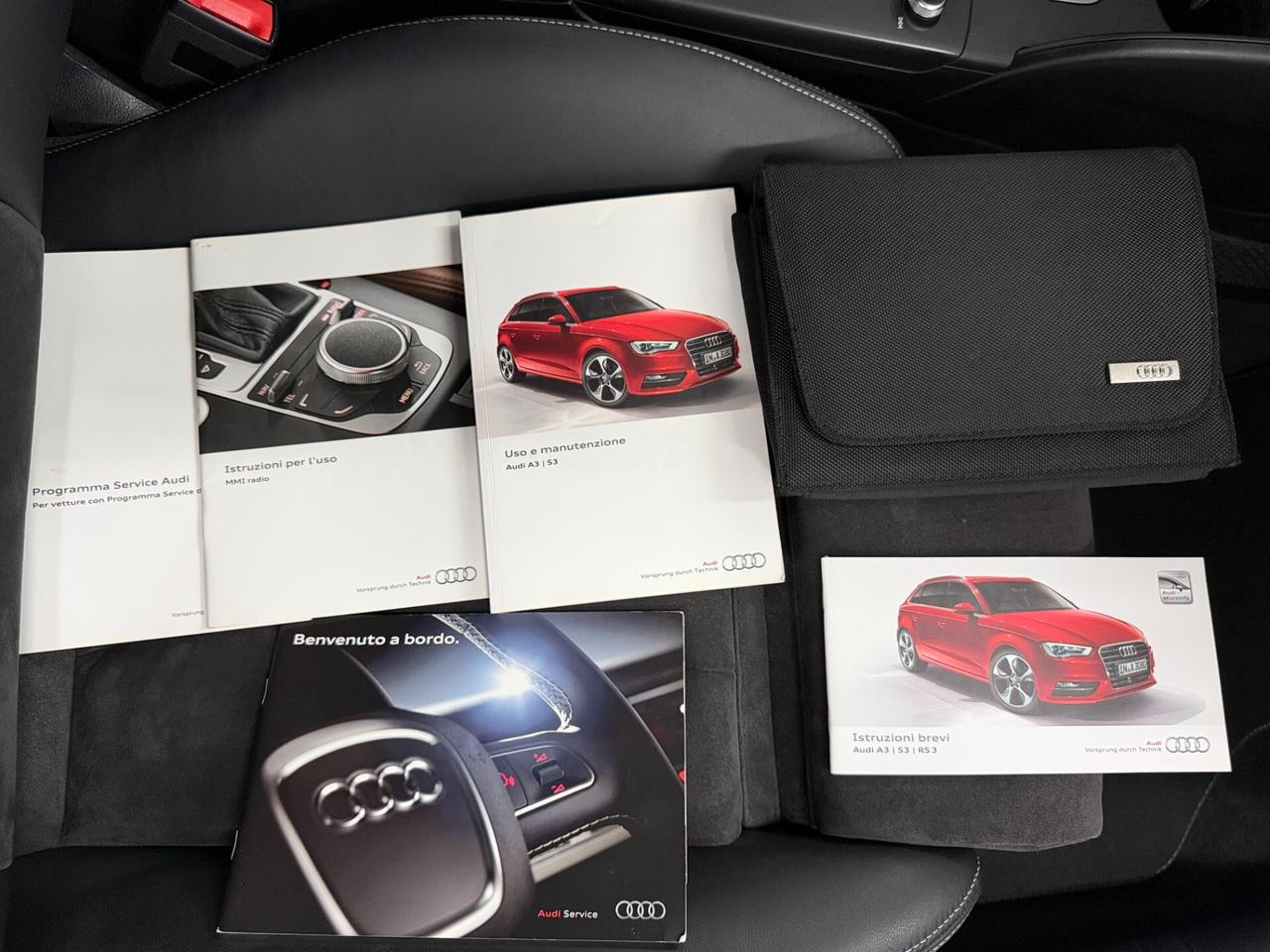 Audi A3 S3 2.0 TFSI 300 CV QUATTRO 3P RETROCAMERA PELLE ALCANTARA BIXENO ALLARME SUBWOOFER RUOTINO