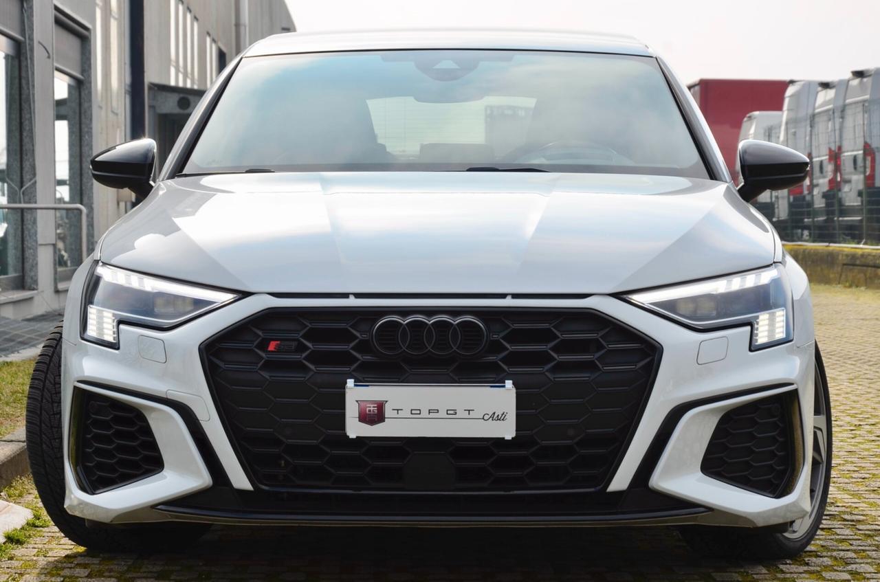 AUDI S3 SPORTBACK 2.0 TFSI QUATTRO 310cv S-TRONIC, FULL OPTIONAL, TETTO, MATRIX, SCARICO, HARMAN & KARDON, SEDILI ELETTRICI, 19", PERMUTE