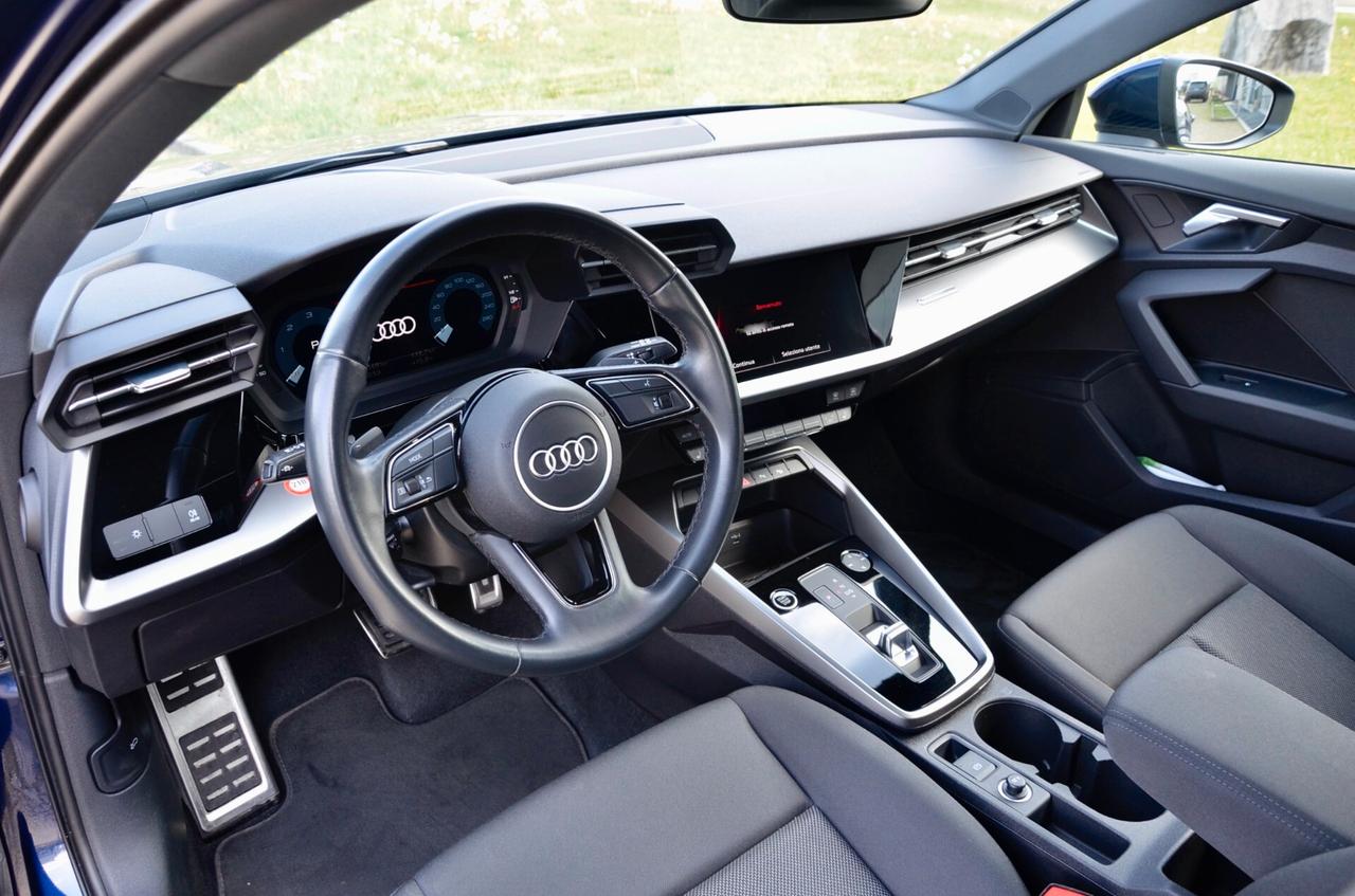 AUDI A3 SPB 30 2.0 TDI S LINE EDITION 116cv S-TRONIC, OK NEOPATENTATI, SERVICE CON FATTURE, EURO 6D, PERMUTE