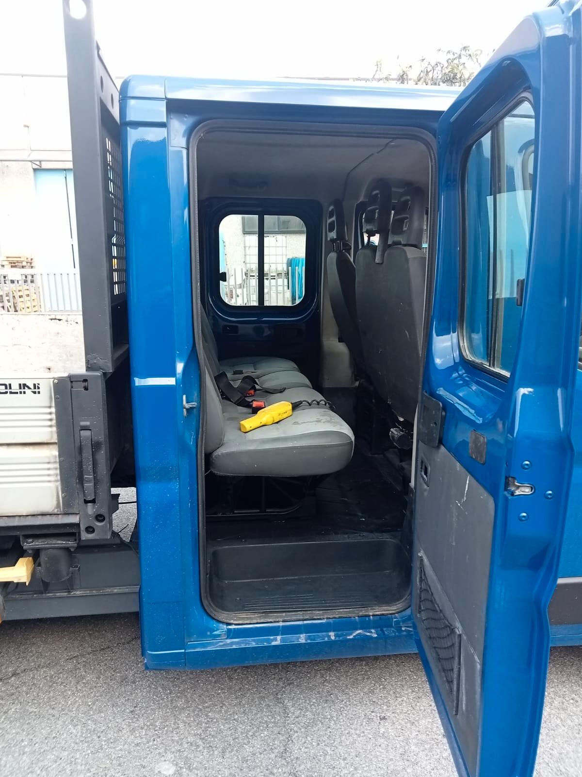 AUTOCARRO FIAT DUCATO CON CASSONE RIBALTABILE TRILATERALE CON CABINA ALLUNGATA