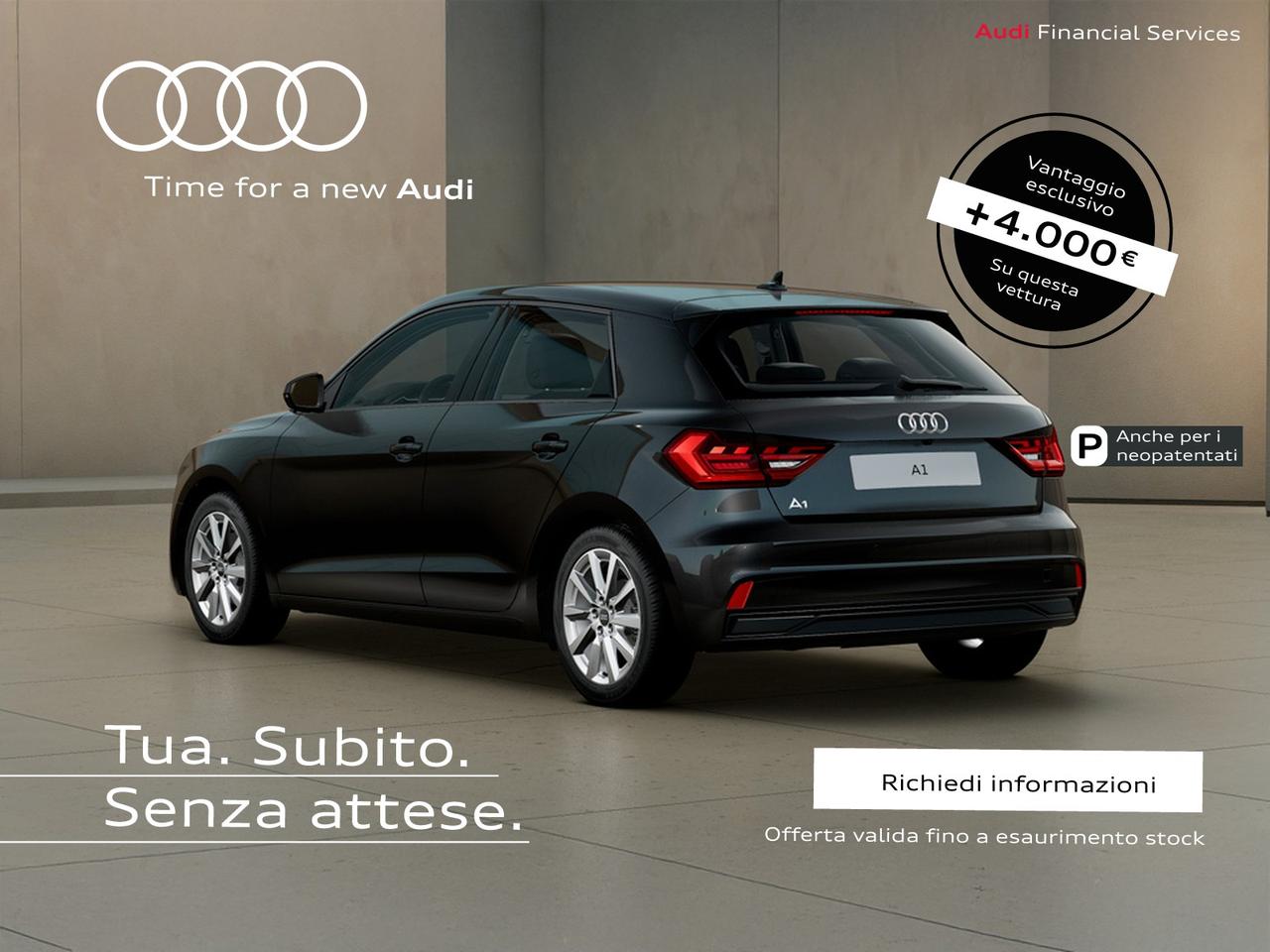 Audi A1 sportback 30 1.0 tfsi business 116cv s-tronic