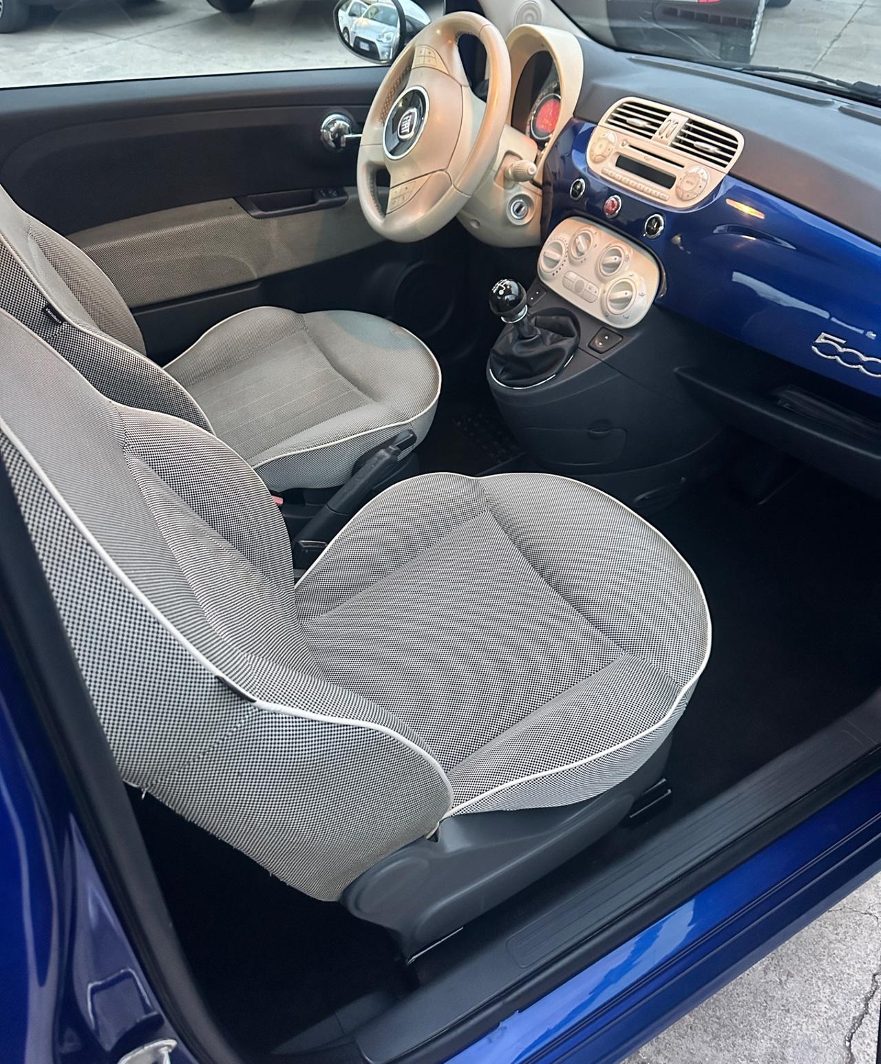 Fiat 500 1.2Benz 69cv Lounge 77000 KM ORIGINALI