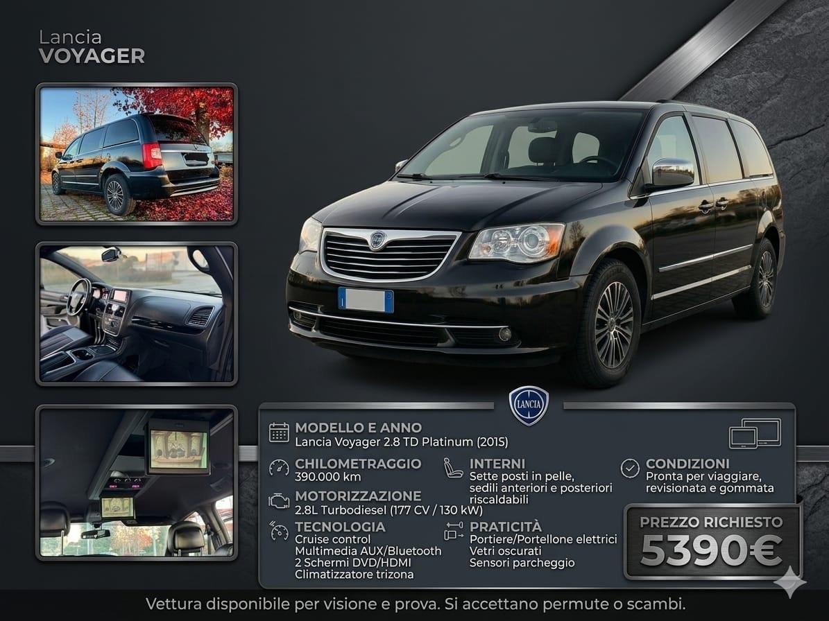 Lancia Voyager 2.8 Turbodiesel Platinum 177 CV