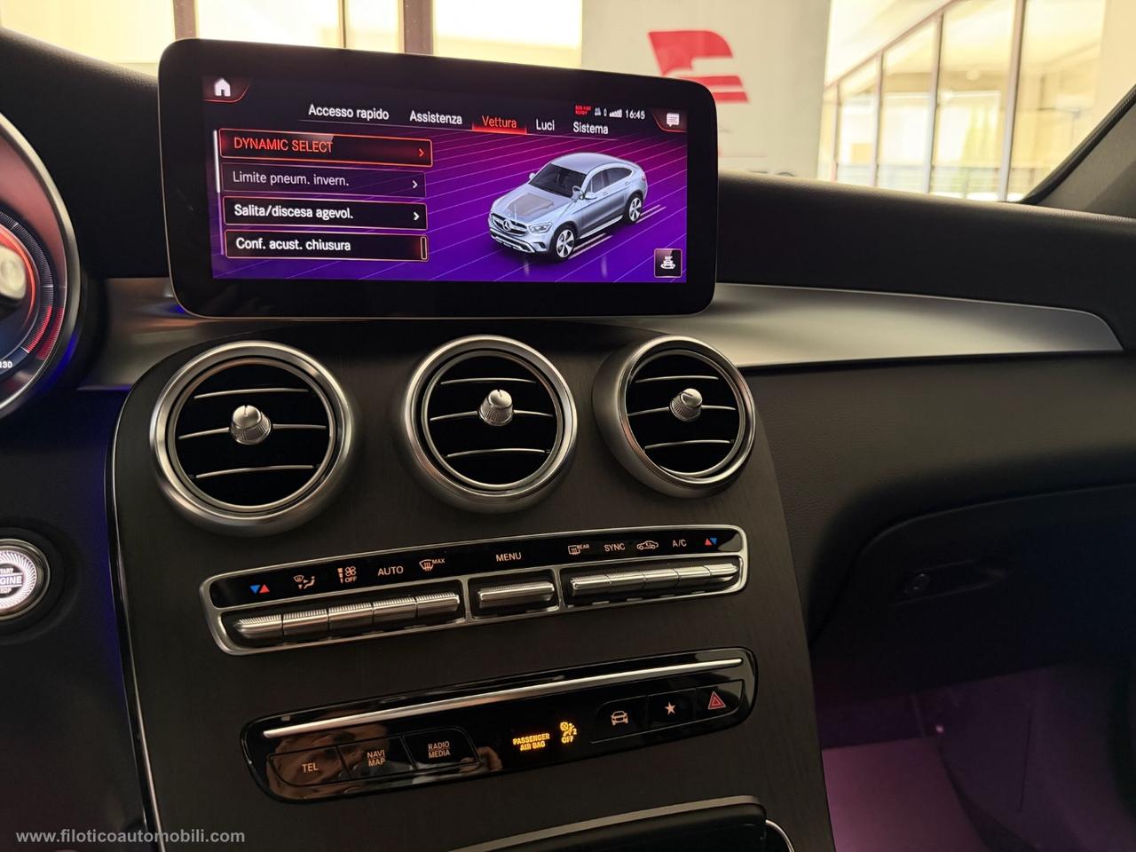 MERCEDES-BENZ GLC 300 d 4Matic Coupé Premium Plus TETTO APRIBILE- GANCIO TRAINO - LUCI AMBIENT