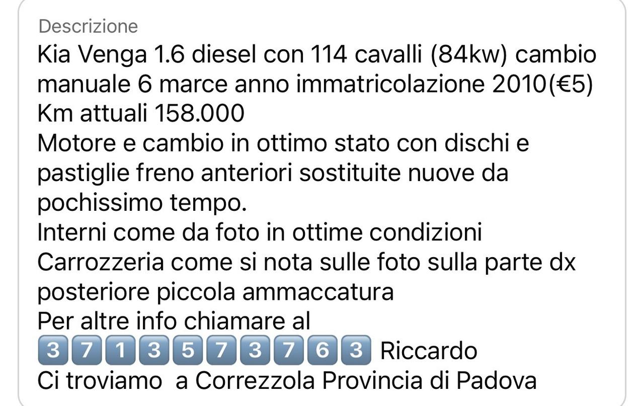 Kia Venga 1.6 CRDi VGT TX