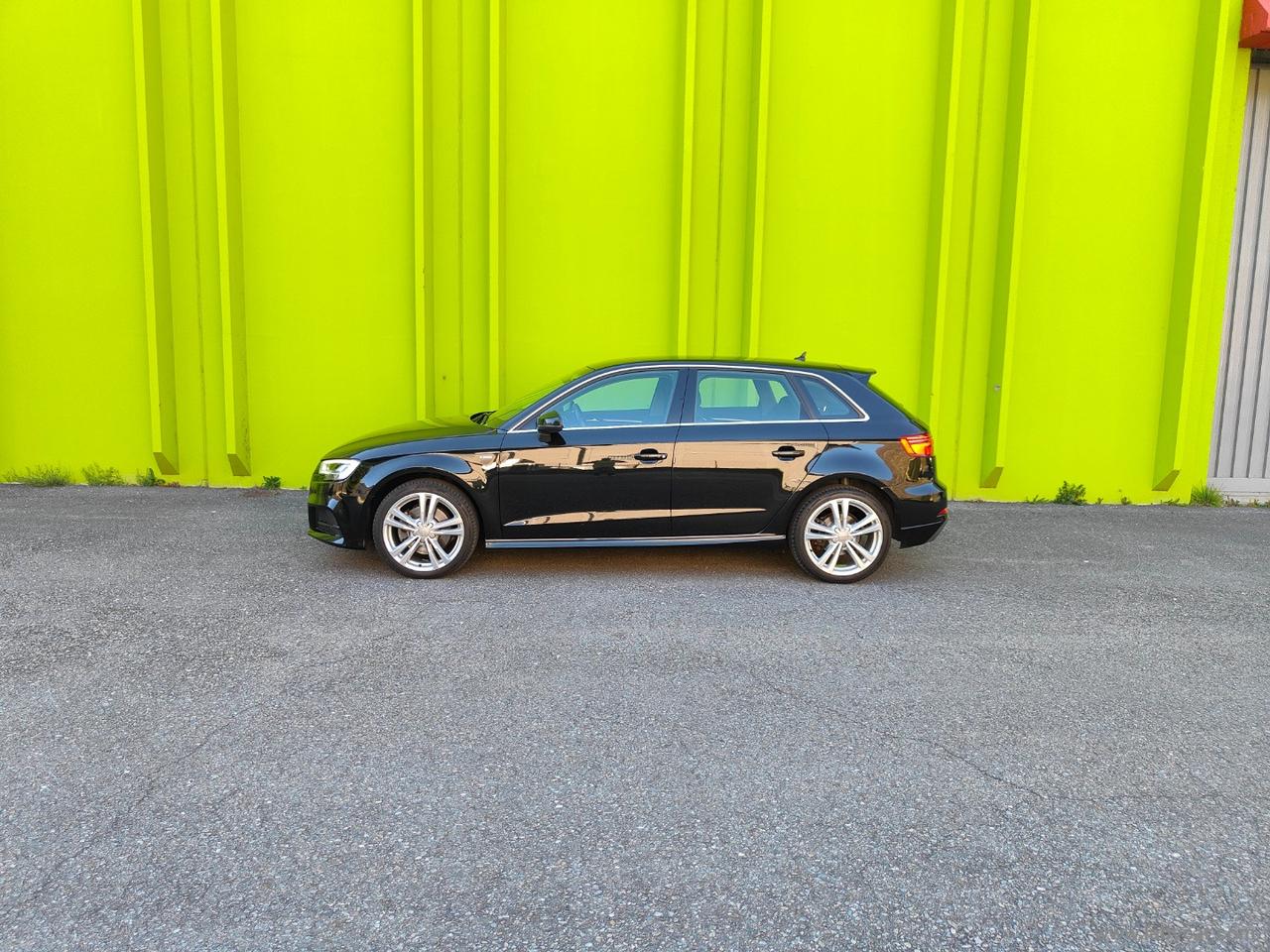 AUDI A3 SPB 35 TDI S tronic S-LINE VIRTUAL TAGLIANDI UFFICIALI