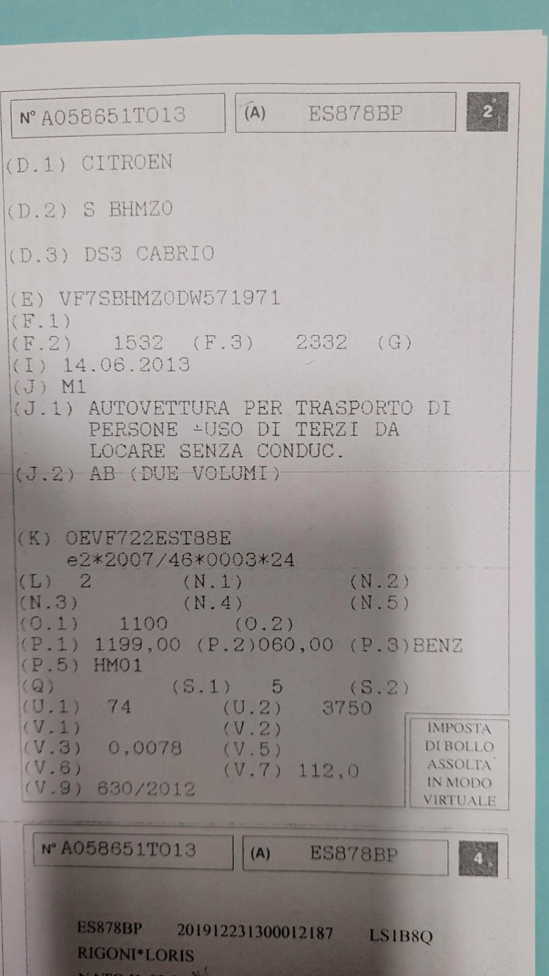 Citroen DS3 Cabrio 1.2 .. adatta ai neopatentati..