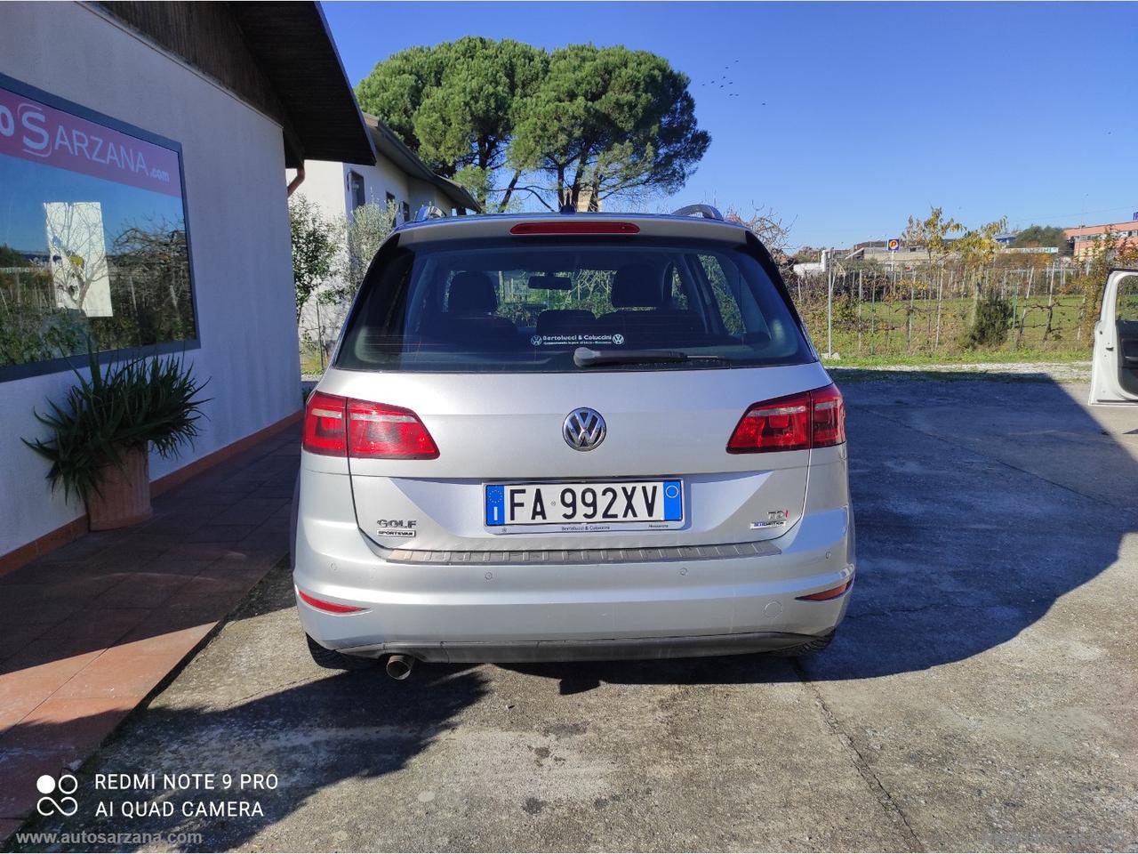 VOLKSWAGEN Golf Sportsvan 1.6TDI110DSGExec 4FreeBMT 3 ANNI GARANZIA -- 15GG SODDISFATTI O RIMBORSATI