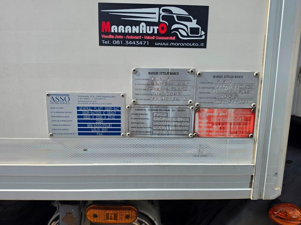 IVECO EUROCARGO 160E28 EURO 5 FRIGO CON PEDANA-2009