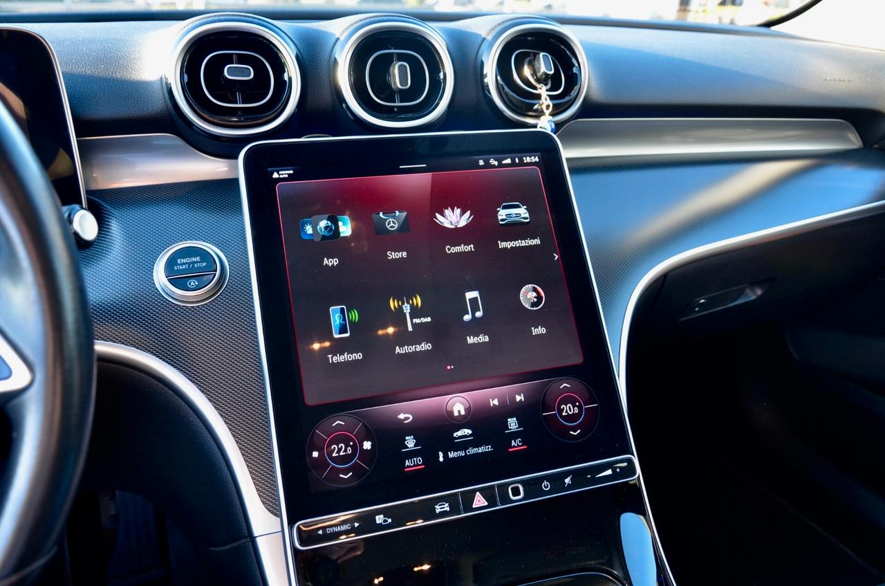 MERCEDES-BENZ C 220d SW MHEV SPORT 200cv AUTO, UFF ITALIANA, EURO 6D, FARI LED, RETROCAMERA, LUCI AMBIENTE, PERMUTE