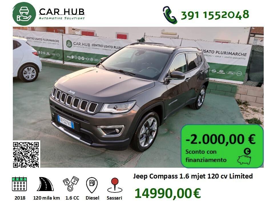 Jeep Compass 1.6 Multijet II 2WD Limited 120cv
