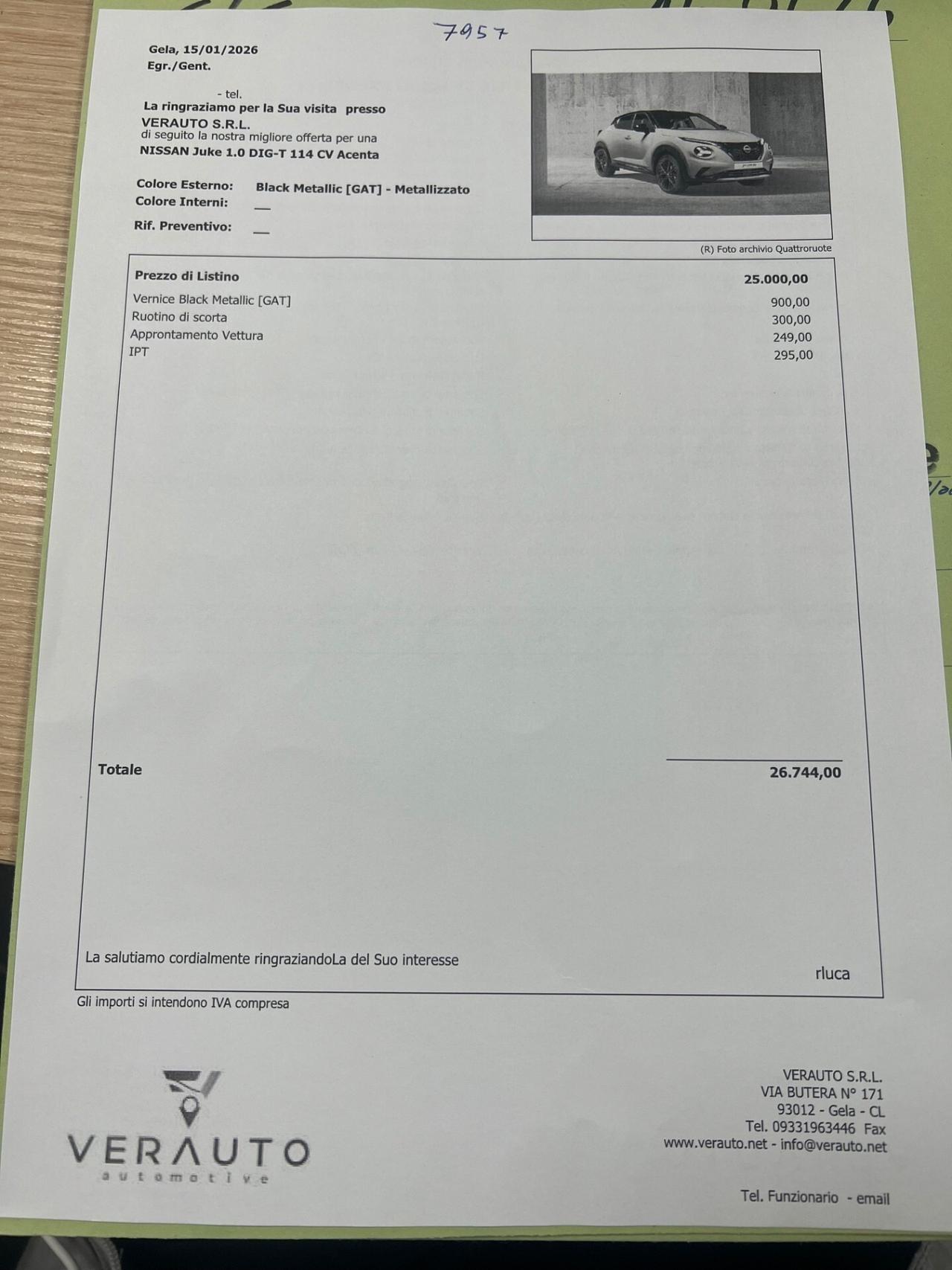 Nissan Juke 1.0 DIG-T 114 CV Acenta