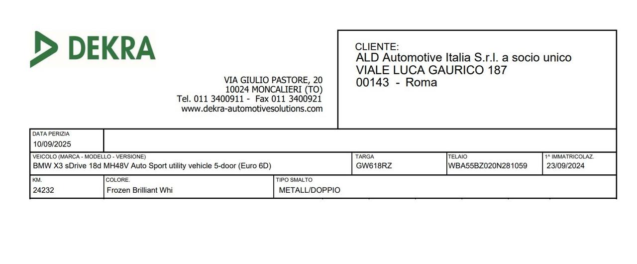 Bmw X3 sDrive18d 48V