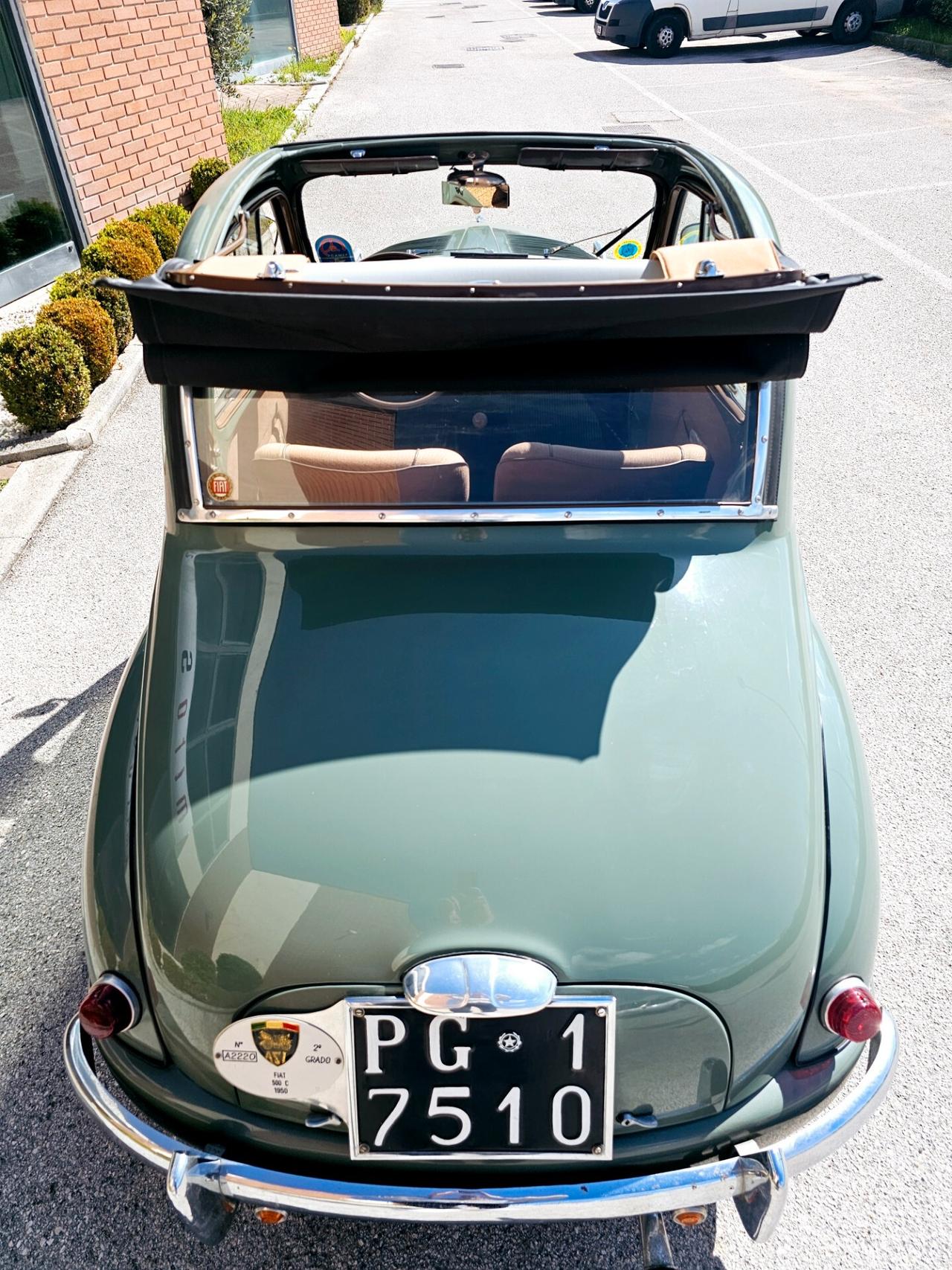 Fiat Topolino Fiat topolino 500 c Targa Asi