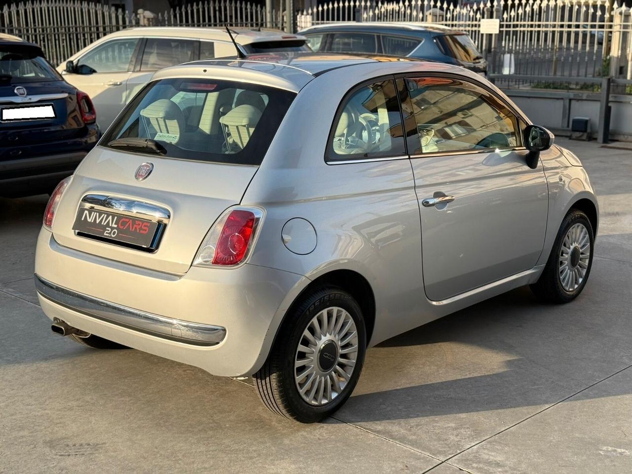 FIAT 500 1.2 BENZ 69 CV LOUNGE- NEOPATENTATI-TETTO PANORAMICO-INTERNI BIANCHI PANNA