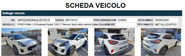 FORD Puma 1.0 EcoBoost Hybrid 125 CV S&S Titanium