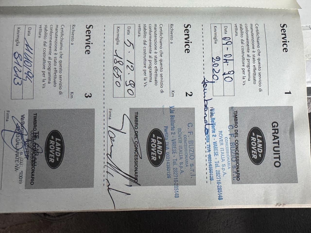 Land Rover Range Rover Range Rover 2.5 TD 5 porte Vogue