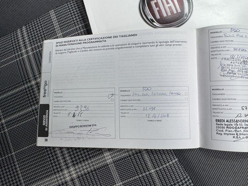 FIAT 500 1.2 Lounge 69cv TETTO APRIBILE NAVI SENSORI
