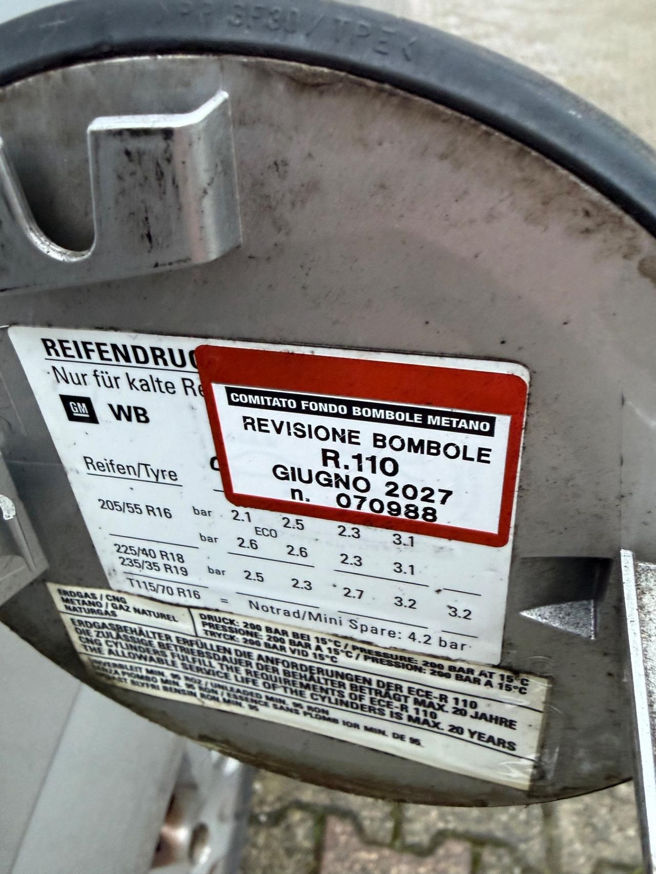 Opel Zafira METANO 7 POSTI