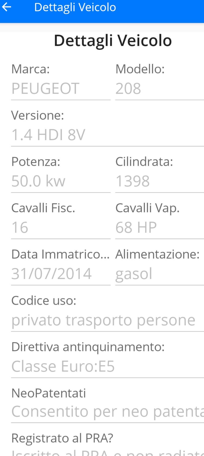 Peugeot 208 1.4 HDi 68 CV 5 porte Allure