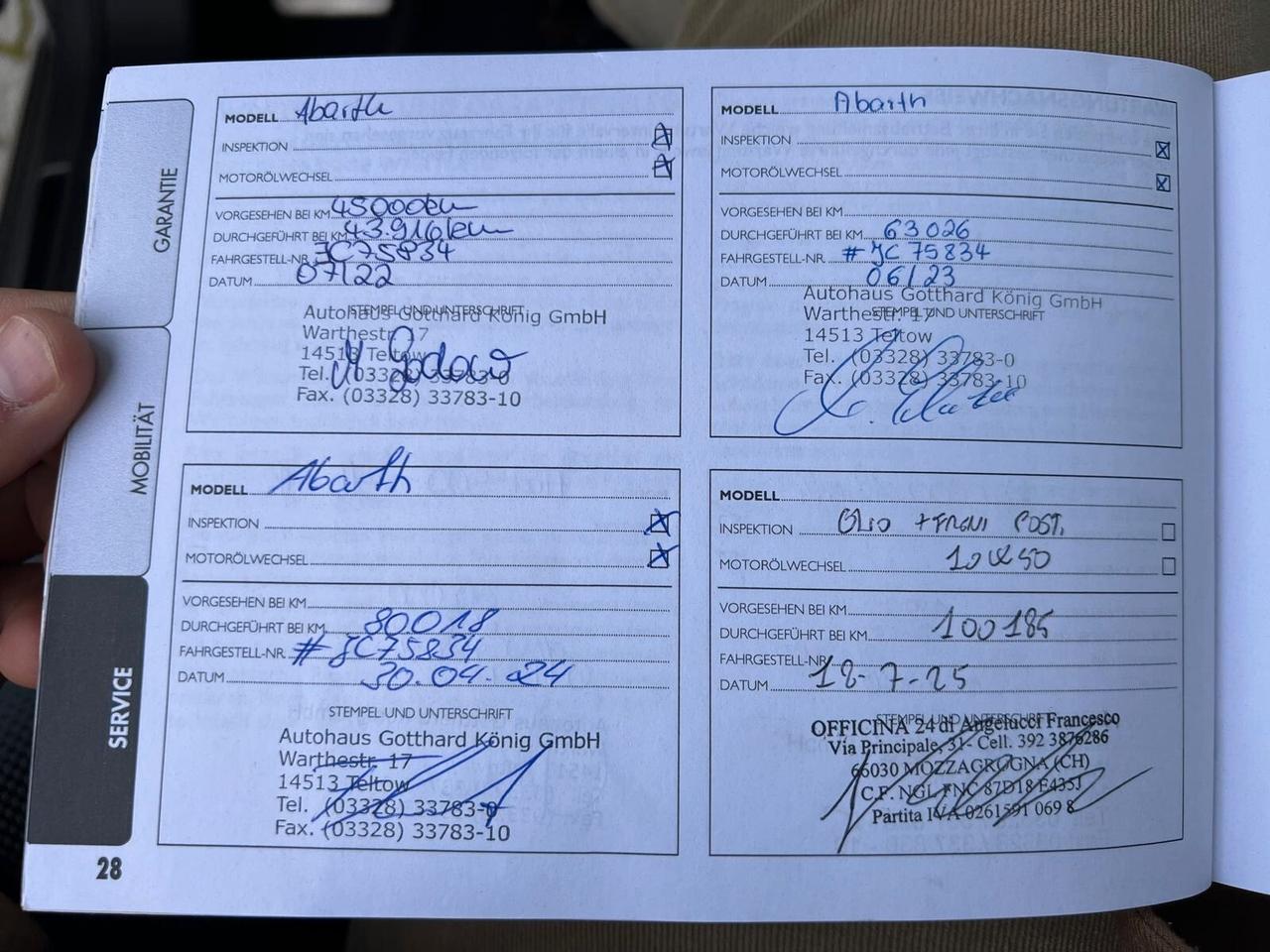 Abarth 595 1.4 Turbo T-Jet 160 CV Pista Cabrio