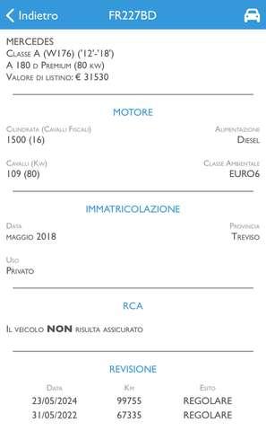 Mercedes-Benz A 180 d Sport Next CERCHI 18-NAVI-TELECAMERA