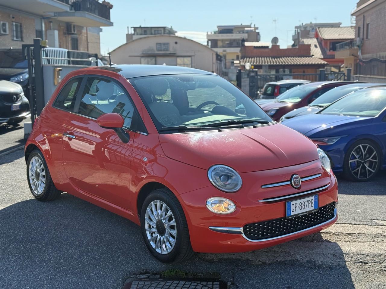 Fiat 500 1.0 Hybrid Dolcevita Rosso Corallo
