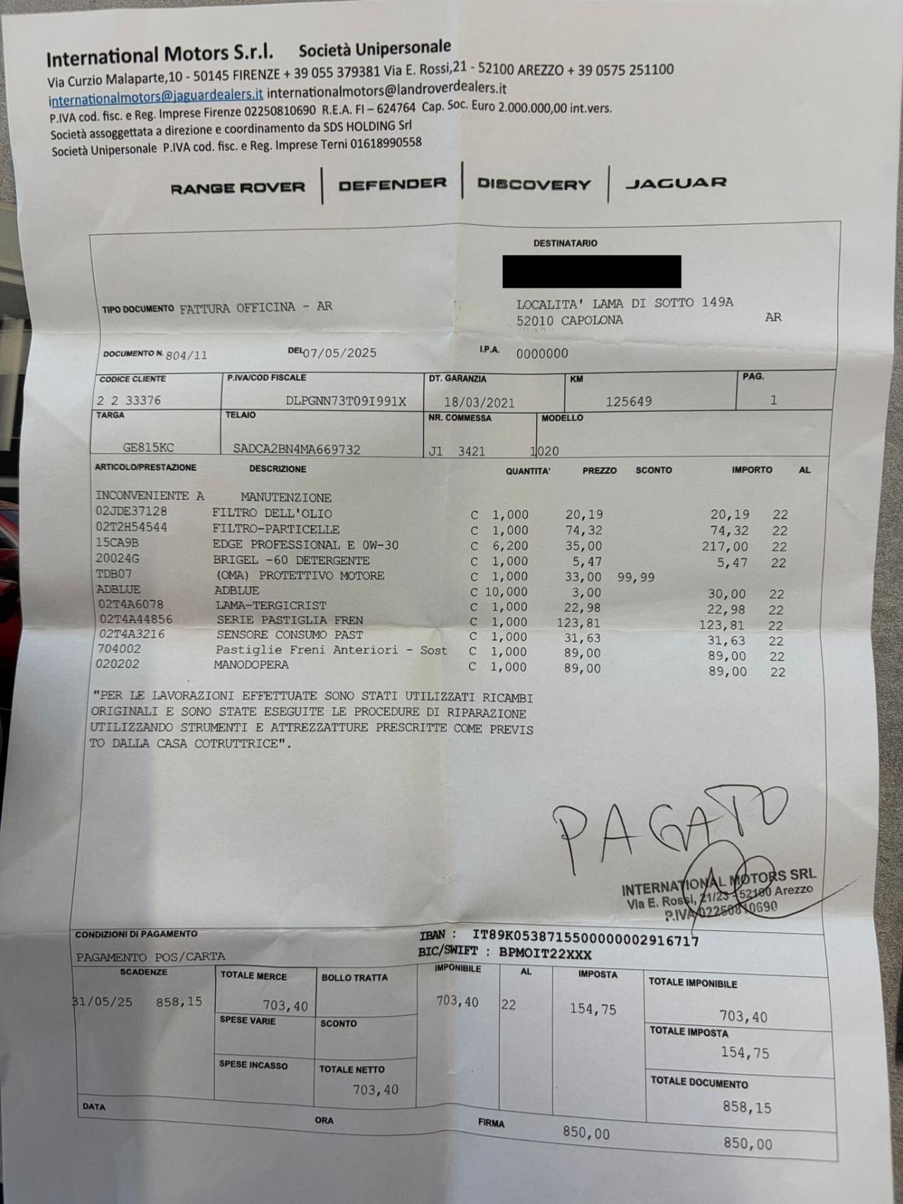 Jaguar F-Pace 2.0 D 204 CV AWD aut. R-Dynamic SE