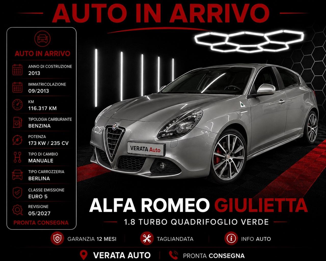 Alfa Romeo Giulietta 1750 TBi Quadrifoglio Verde