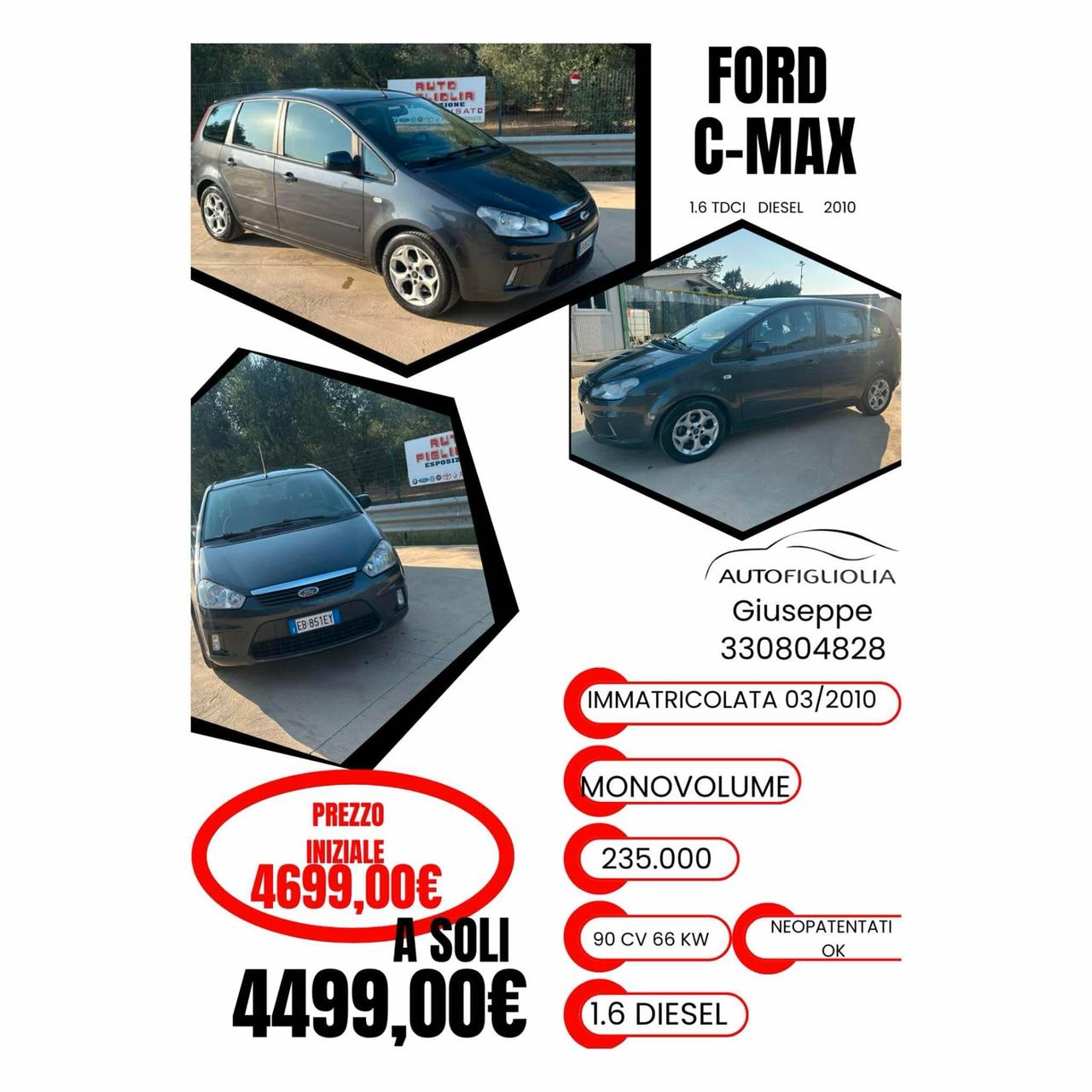 Ford C-Max 1.6 TDCi 90 CV Titanium DPF