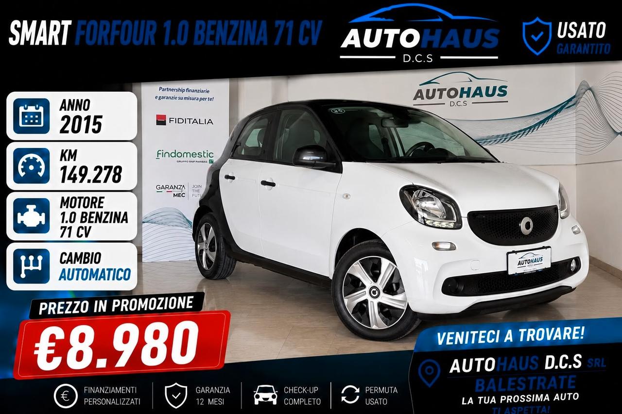 Smart ForFour 1.0 benzina 71 CV