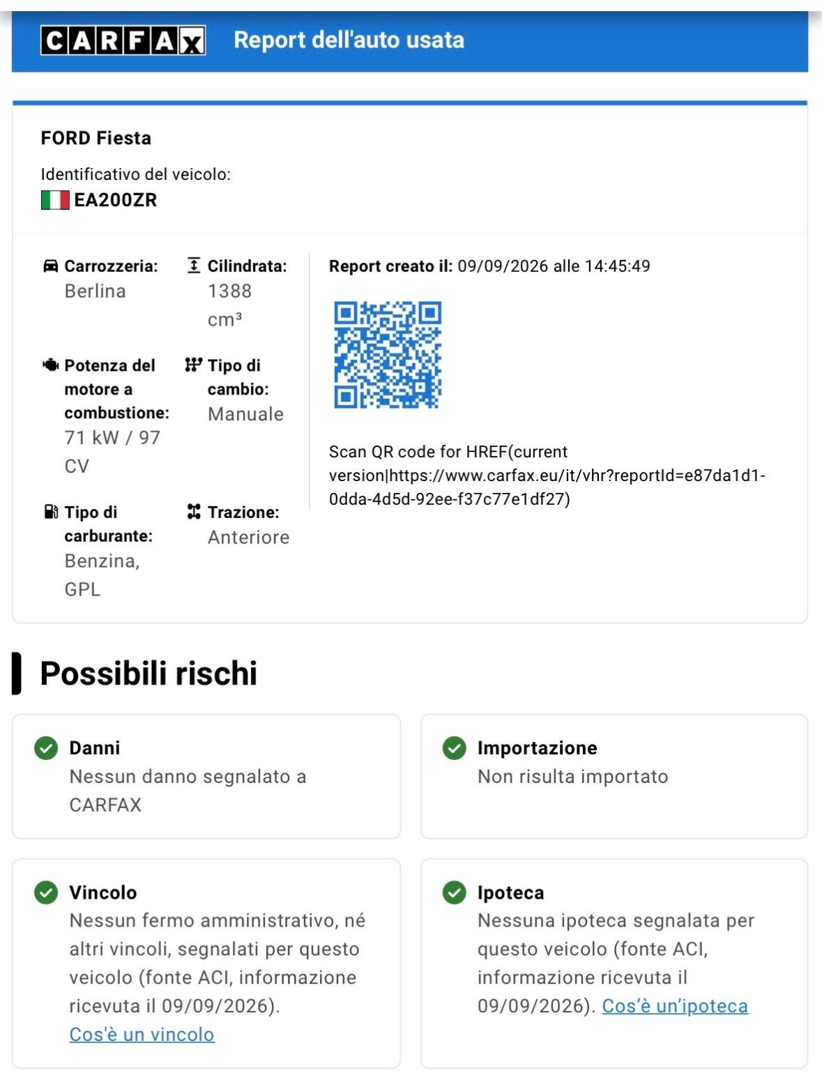 Ford Fiesta 1.4 5 porte Bz.- GPL Titanium