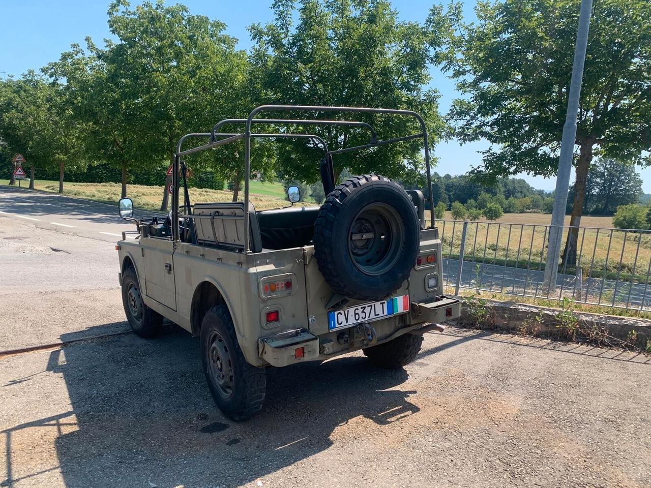 Fiat Campagnola 2000 4x4 benz d'epoca, meccanica nuova-divertente aperta "vento in faccia" 6 posti-neo patentati