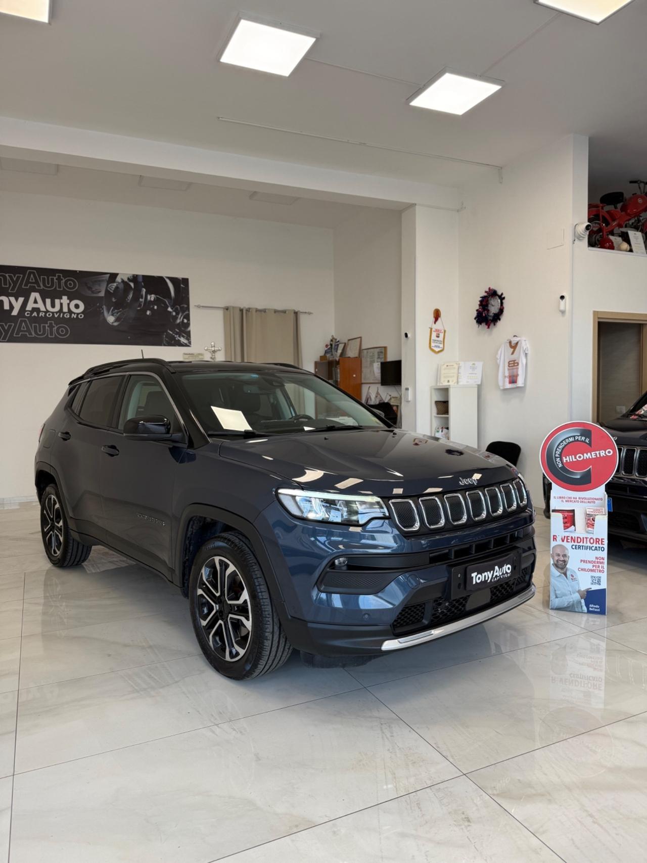 Jeep Compass 1.6 mjt Limited 130cv NAVIGATORE,TELECAMERA,FARI LED, APPLE CARPLAY,AZIENDALE ITALIA