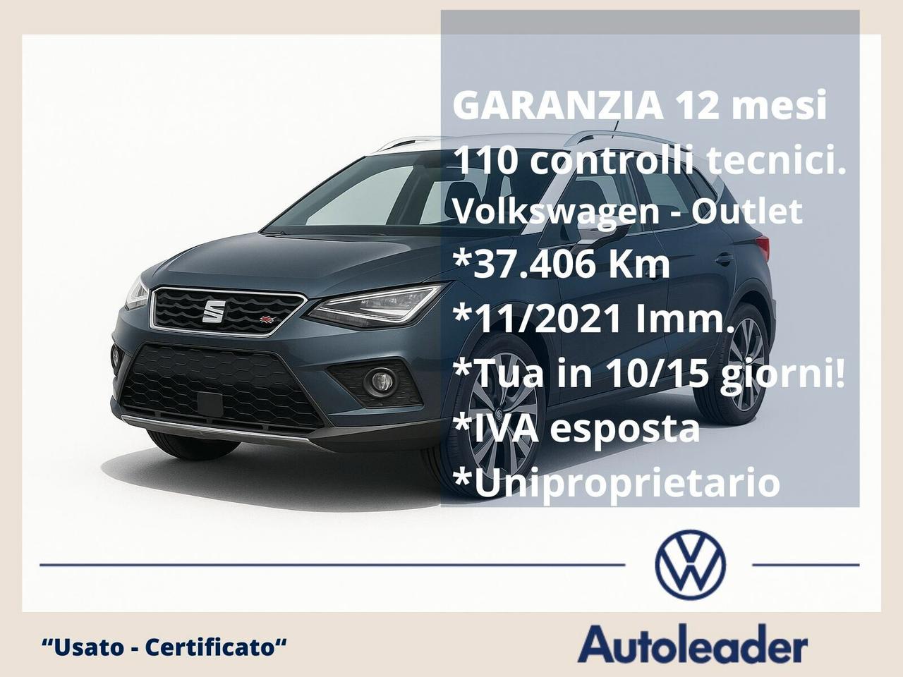 Seat Arona 1.0 TGI FR SOLO 37mila Km