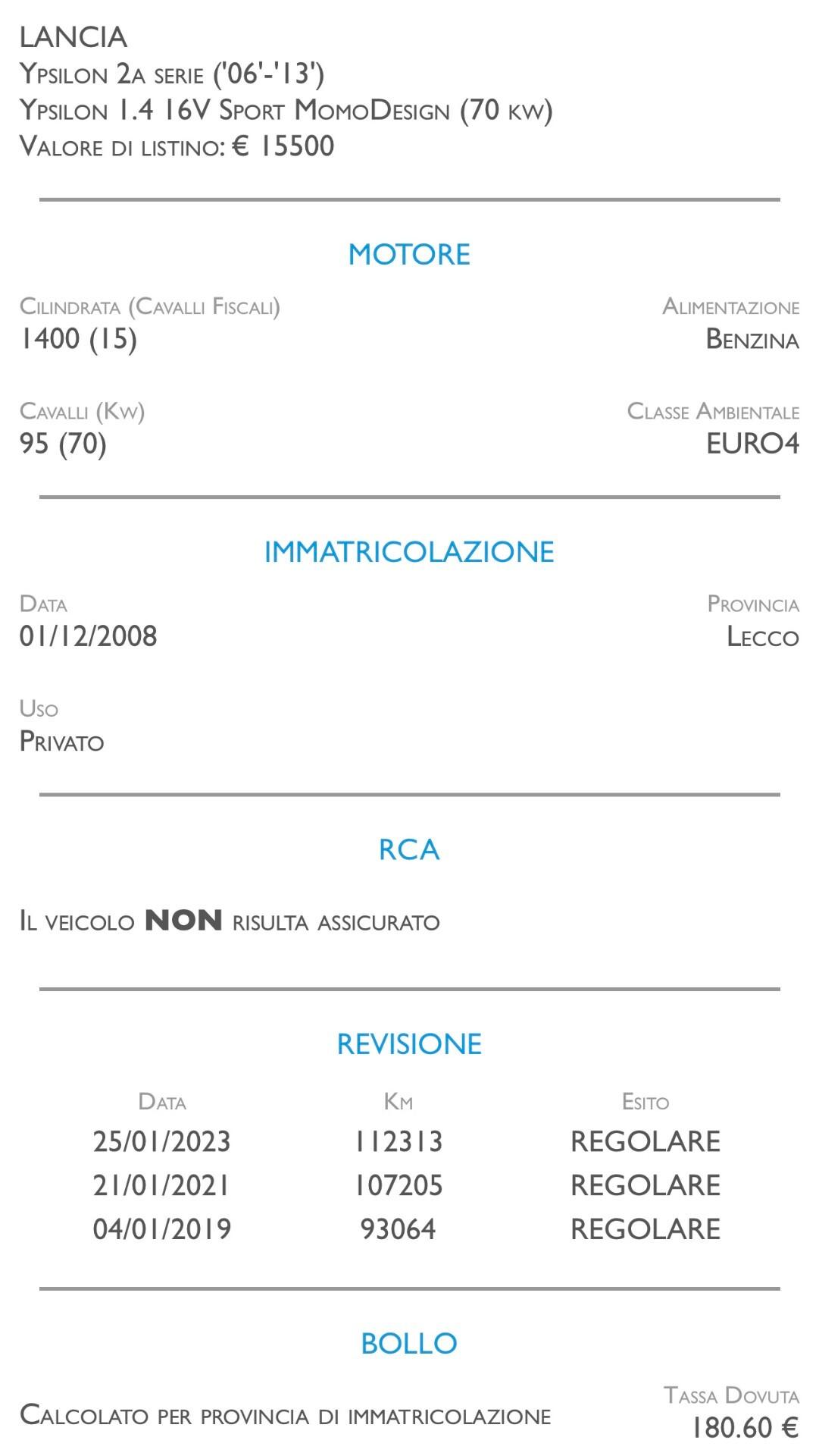 Lancia Ypsilon 1.4 16V MomoDesign - NEOPATENTATI