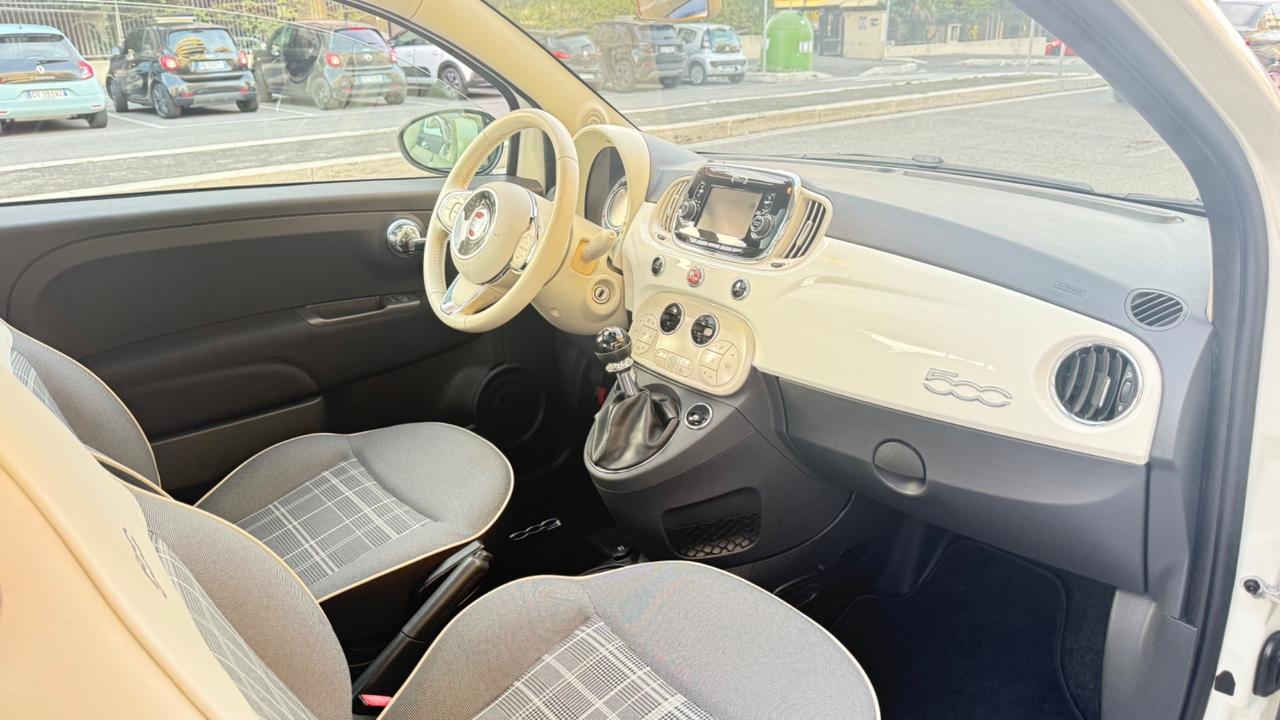 Fiat 500 1.2 EasyPower Lounge LED PANORAMA CERCHI 16 PDC BLUETOOTH