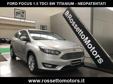 FORD Focus 1.5TDCi SW Titanium-NEOPATENTATI